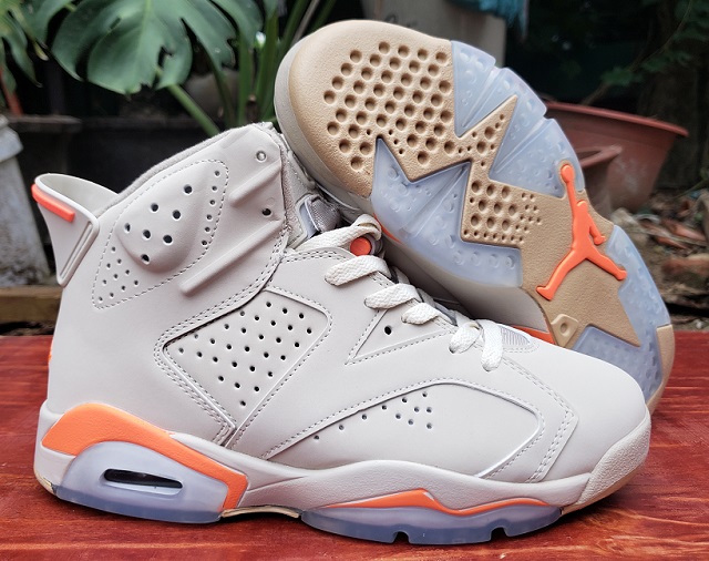 Air Jordan 6 Retro White Orange